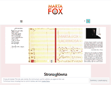 Tablet Screenshot of martafox.pl